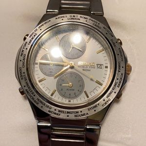 トラディショナルウェザーウエア SEIKO MX 7T62-0AV0 リポビタンD 限定